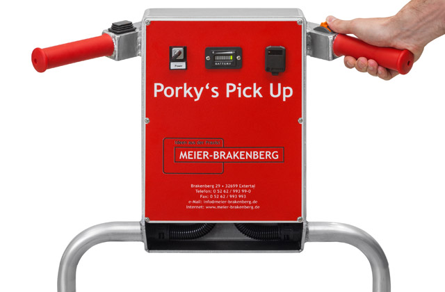 Mit der einfach und intuitiv strukturierten Steuerungskonsole lässt sich Porkys Pick Up von der ersten Minute an leicht, zügig und sicher steuern.