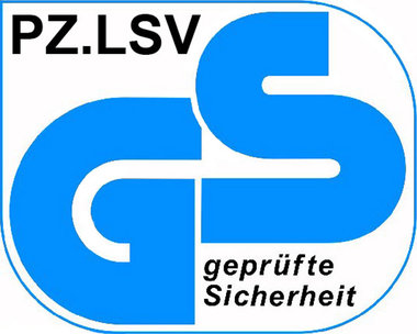 GS-Zeichen GS-Zeichen des PZ.LSV - Prüf- und Zertifizierungsstelle der Sozialversicherung für Landwirtschaft, Forst und Gartenbau