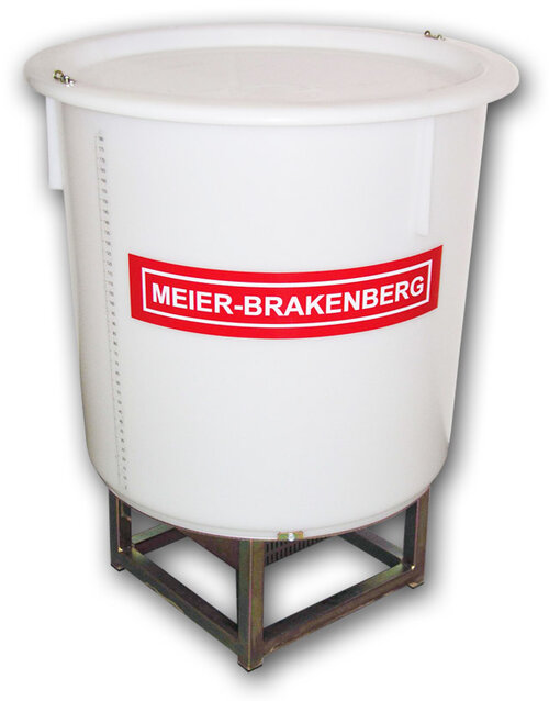 MBMisch - Anmischbehälter Der Anmischbehälter von Meier-Brakenberg besitzt eine Umwälzpumpe unter dem Behälter, die das Medium schonend anrührt und umwälzt. Da kein Sauerstoffeintrag wie bei einem Rührwerk erfolgt, kommt es zu keiner Schaumbildung.